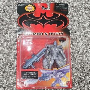 Rare Vintage Japanese Edition Batman & Robin Jet Wing Mr. Freeze Action Figure